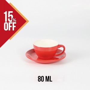 Taza 80 ml y plato Oslo