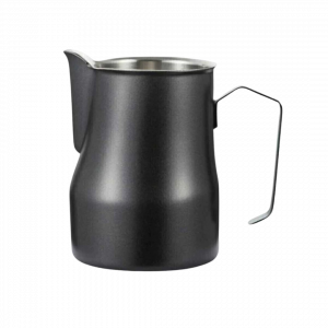 Pitcher Para Arte Latte Acero Negra