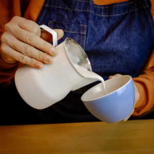 Pitcher Para Arte Latte Acero 750 Ml Blanca