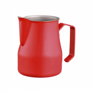 Pitcher Para Arte Latte Acero Roja