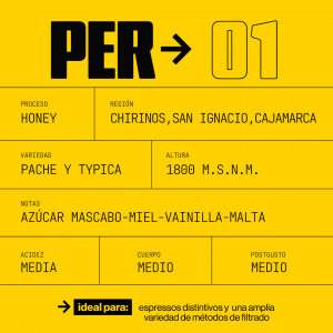 Café de especialidad Perú 01
