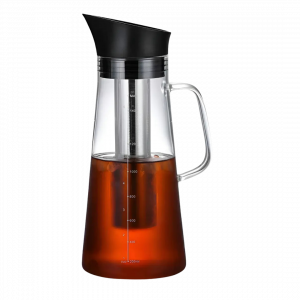Jarra Cold Brew Filtro Acero Negra 1,2 L