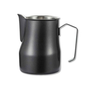 Pitcher Para Arte Latte Acero  Negra