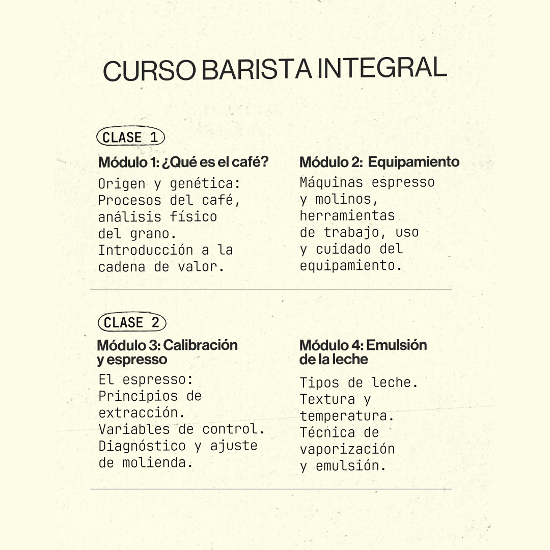 Curso Barista Integral