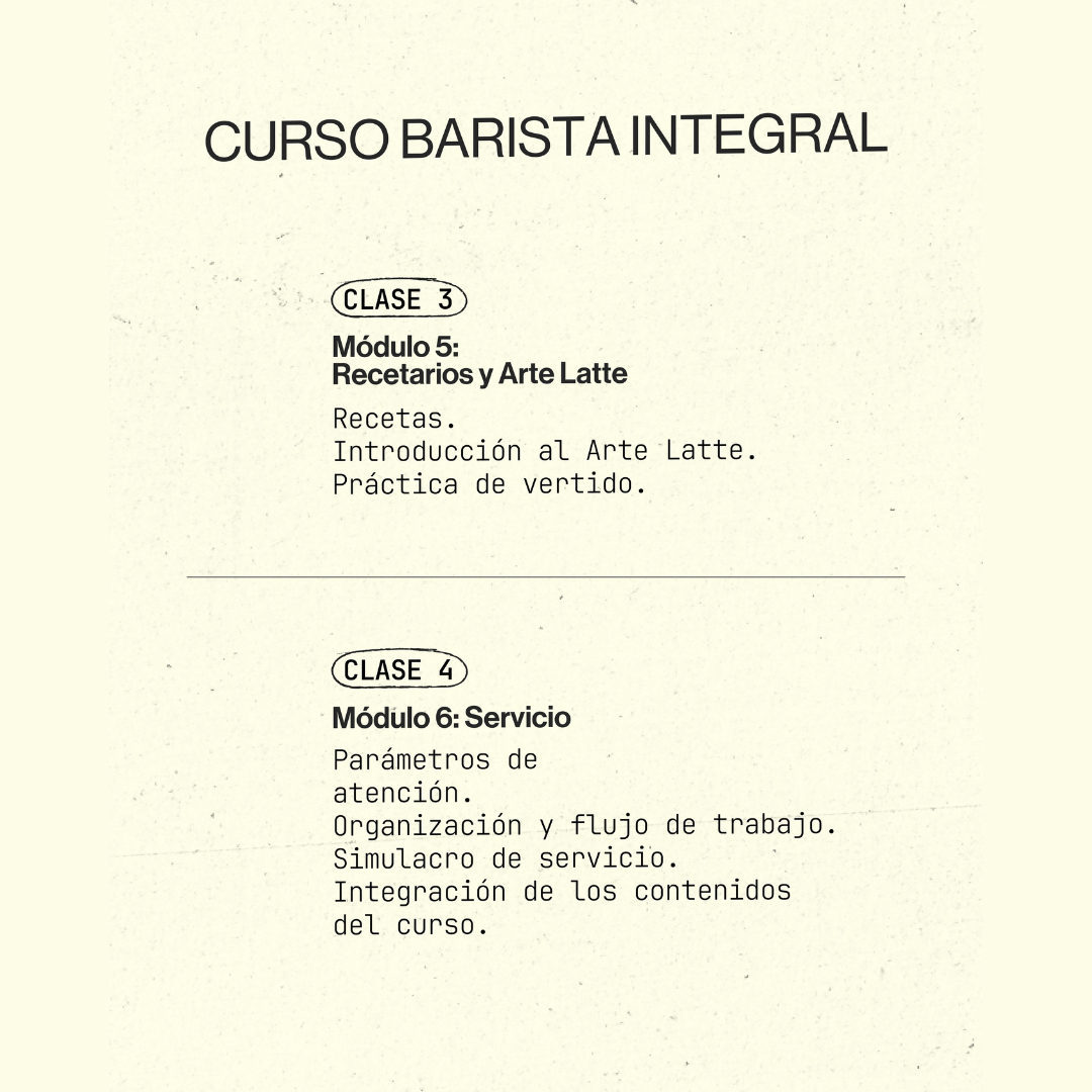 Curso Barista Integral
