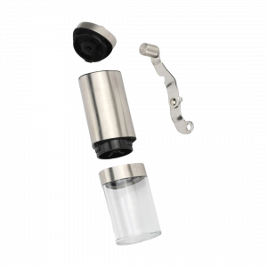 Molino de café manual inox y acrílico
