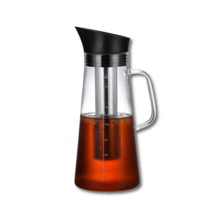 Jarra Cold Brew Filtro Acero Negra 1,2 L